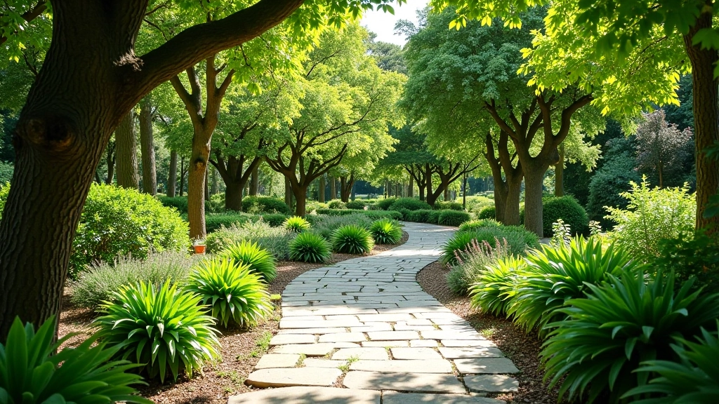 Porto botanical garden with winding pathways through diverse plant collections and natural woodland setting